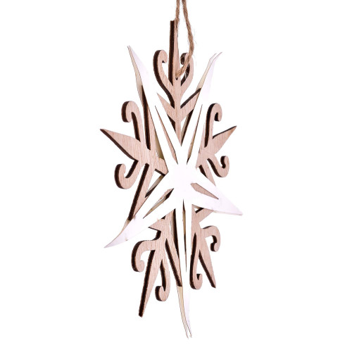 Висулка снежинка DUKA BLIXTA 15х15 см., бял