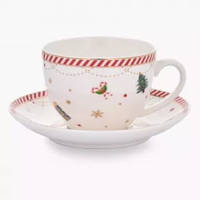 Сет чаши и чинии 2 бр. DUKA LYCKLIG 200 мл.