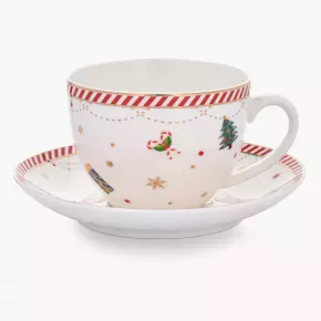 Сет чаши и чинии 2 бр. DUKA LYCKLIG 200 мл.