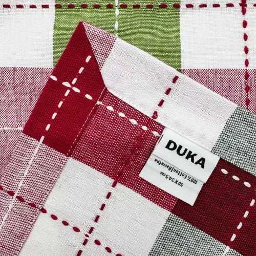 Сет текстилни салфетки за хранене 2 бр. DUKA GLEN 40x40 см., зелен