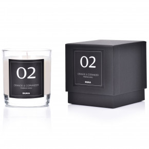Ароматна свещ портокал и кориандър DUKA ELEGANT No.2 9 см. 