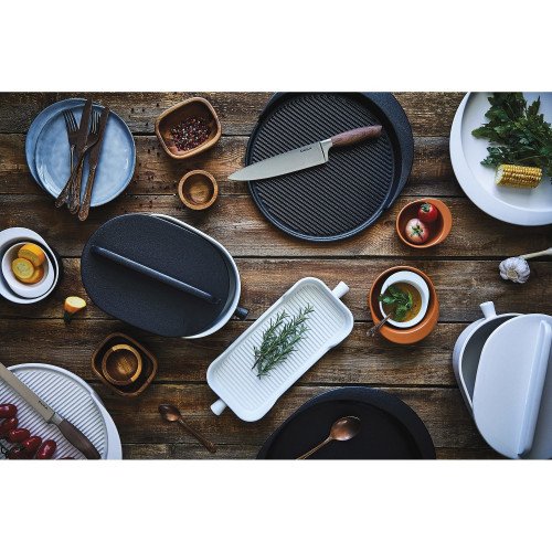 Тава за печене DUKA HJALMAR 38x15 см., бял