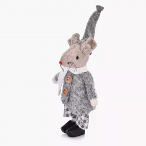 Мишка момче DUKA LILLIPUT 11 см., сив