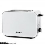 Тостер с две отделения DUKA BOSSE, бял Тостер с две отделения DUKA BOSSE, бял