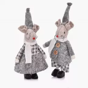 Мишка момче DUKA LILLIPUT 11 см., сив