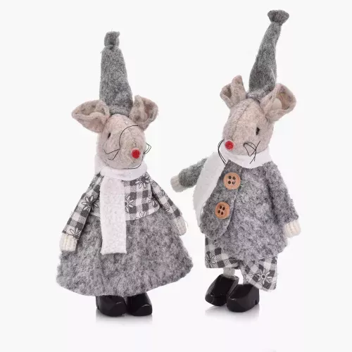 Мишка момче DUKA LILLIPUT 11 см., сив