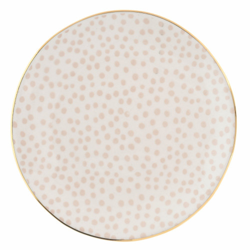 Чиния DUKA SIREN 11.5 см., розови точки
