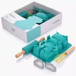 Детски сет за сладки 5 части DUKA MINI, тюркоаз