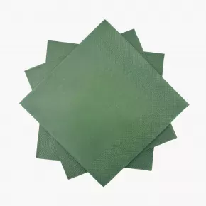 Салфетки 20 бр. DUKA MONONORD 33x33 см., зелен