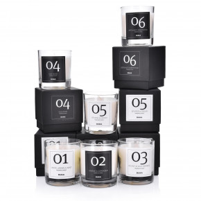 Ароматна свещ жасмин и ментол DUKA ELEGANT No.1 9 см.