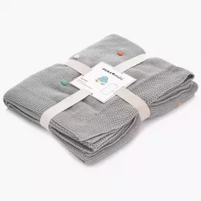Одеяло - детско DUKA MINI 130x100 см., сив