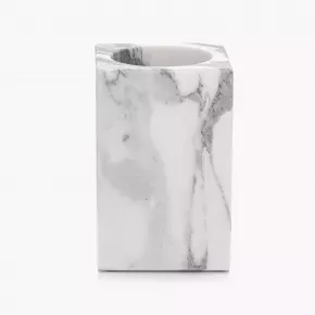 Чаша за тоалетни принадлежности DUKA SCANDI SPA, бял