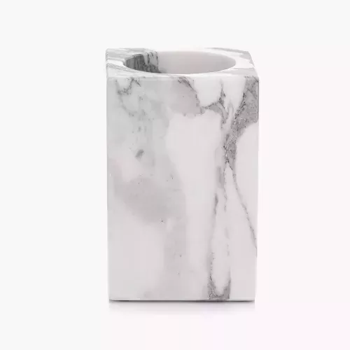 Чаша за тоалетни принадлежности DUKA SCANDI SPA, бял