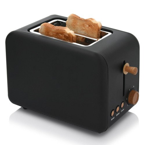 Тостер с две отделения DUKA LOFT, черен Тостер с две отделения DUKA LOFT, черен