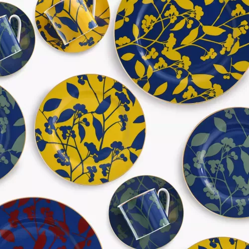 Чаша с чиния DUKA SKADI 200 мл., червен