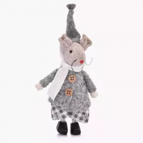 Мишка момче DUKA LILLIPUT 11 см., сив