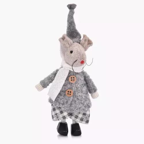 Мишка момче DUKA LILLIPUT 11 см., сив