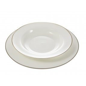 Чиния - дълбока DUKA FELICIA GOLD RIM 21,5 см.