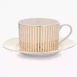 Сет чаши с чинии 2 бр. DUKA GOLD 200 мл.