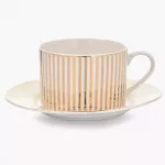 Сет чаши с чинии 2 бр. DUKA GOLD 200 мл.