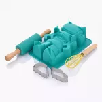 Детски сет за сладки 5 части DUKA MINI, тюркоаз