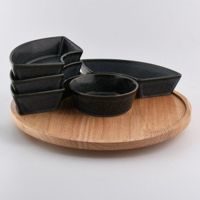 Поднос с комплект купи DUKA WAREWOOD, черен