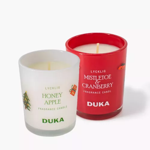Сет ароматни свещи DUKA LYCKLIG MISTLETOE & CRANBERRY, HONEY APPLE