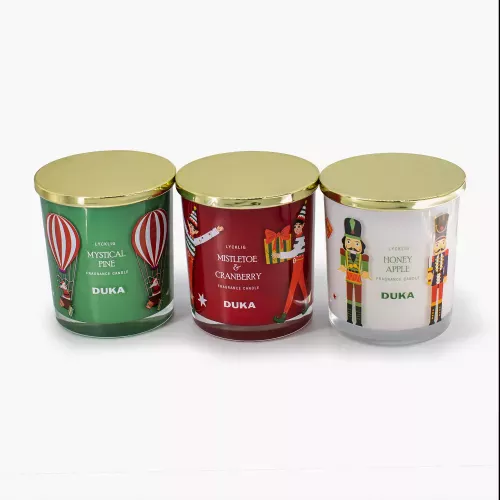 Ароматна свещ DUKA LYCKLIG MISTLETOE & CRANBERRY 8,8x10,8 см.