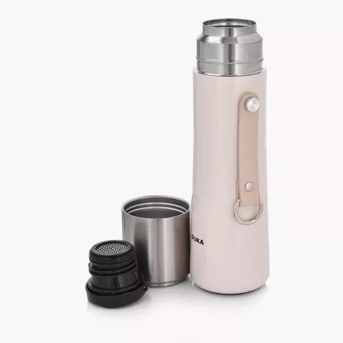 Термос със запарка за чай DUKA RESA 500 мл. кремав