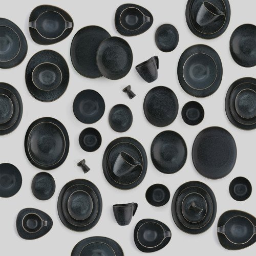 Чиния DUKA TIME DARK 15x13 см., черен