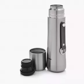 Термос със запарка за чай DUKA RESA 500 мл. сив