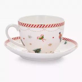 Сет чаша с чиния и чиния DUKA LYCKLIG