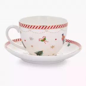 Сет чаша с чиния и чиния DUKA LYCKLIG