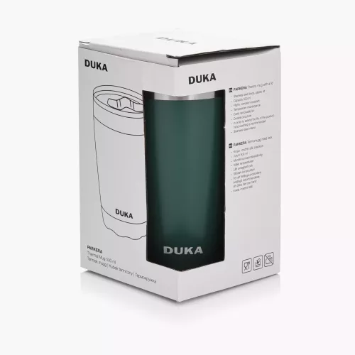 Термо чаша DUKA PARKERA 500 мл., зелен