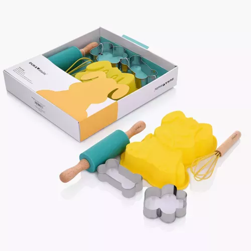 Детски сет за сладки 5 части DUKA MINI, жълт