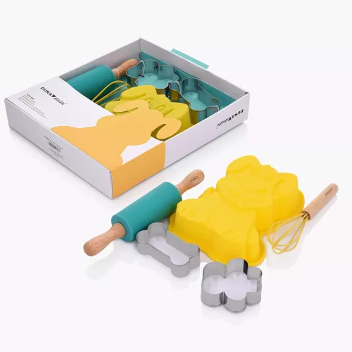 Детски сет за сладки 5 части DUKA MINI, жълт