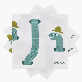 Салфетки 20 бр. DUKA MINI 33x33 см., земно червейче