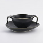 Купа с чиния DUKA TIME DARK 450 мл., черен