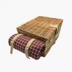 Пикник кошница за 4 души DUKA PICKNICK, кафяво каре