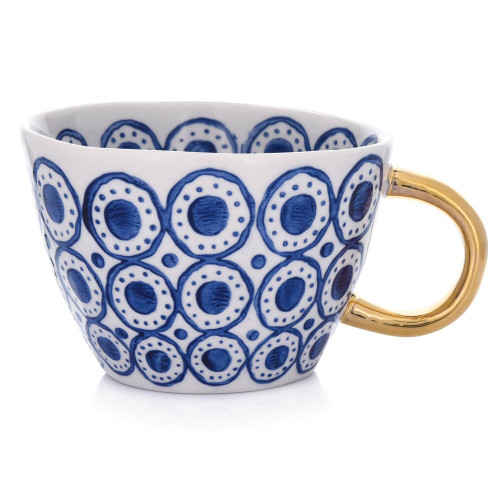 Чаша DUKA SIREN 300 мл., големи точки, син