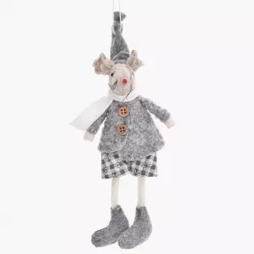 Висулка мишка момче DUKA LILLIPUT 15 см., сив