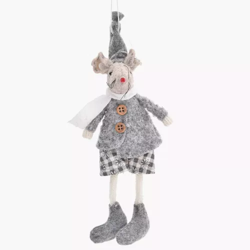 Висулка мишка момче DUKA LILLIPUT 15 см., сив