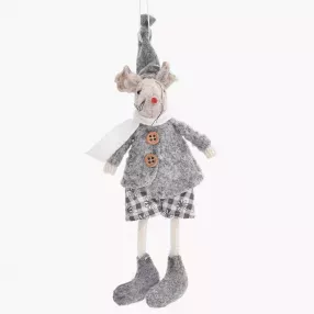 Висулка мишка момче DUKA LILLIPUT 15 см., сив