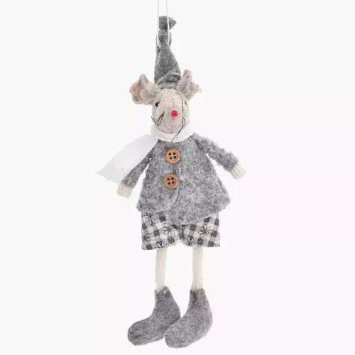 Висулка мишка момче DUKA LILLIPUT 15 см., сив