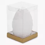 Свещ яйце DUKA FLAMME PASK 15 см., бял