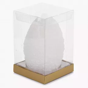 Свещ яйце DUKA FLAMME PASK 15 см., бял