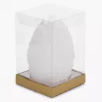 Свещ яйце DUKA FLAMME PASK 15 см., бял