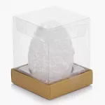 Свещ яйце DUKA FLAMME PASK 9 см., бял