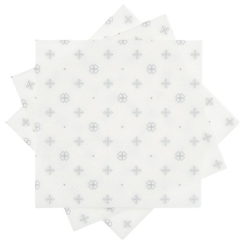 Салфетки 20 бр. DUKA CELEBRATE 33x33 см., бял
