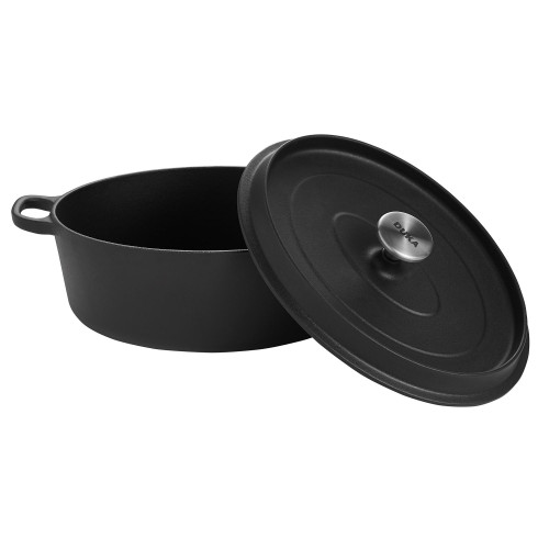 Тенджера овална DUKA BJORN 5000 мл., черен 